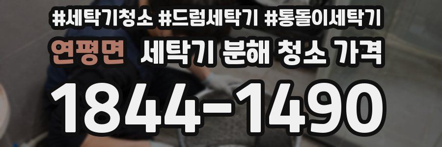 연평면 세탁기 분해 청소 가격