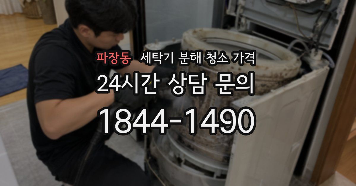파장동 세탁기 분해 청소 가격