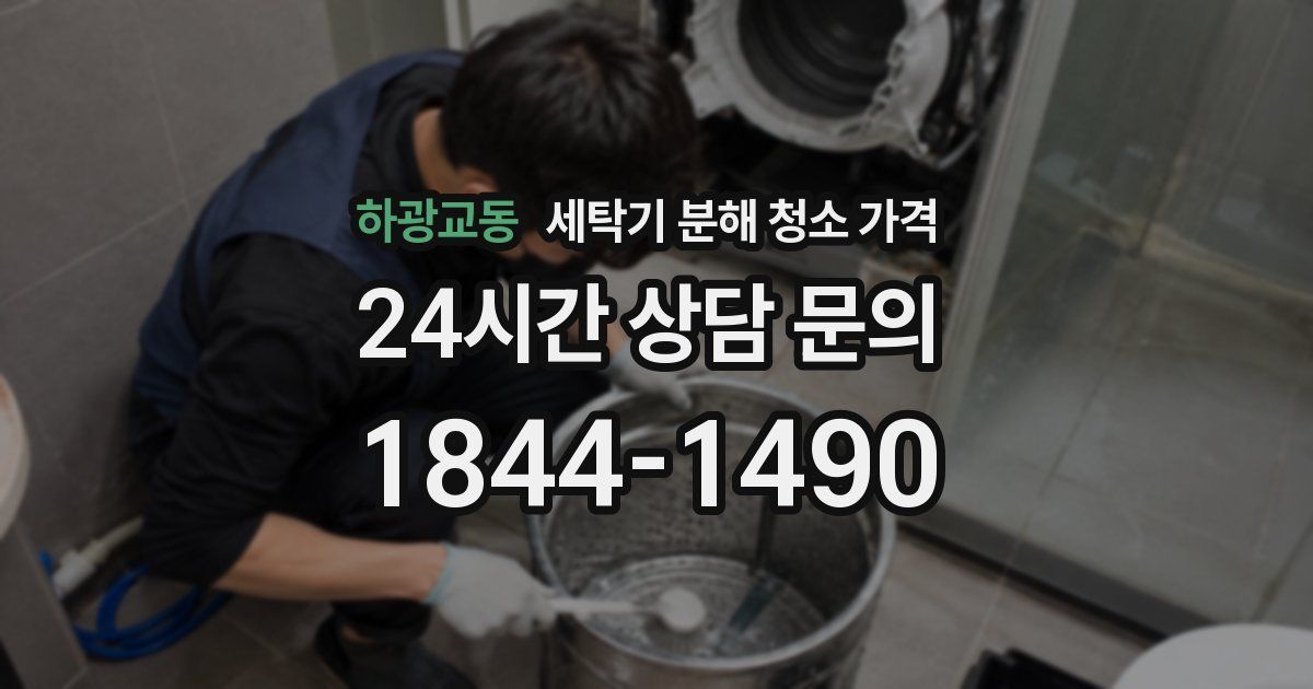 하광교동 세탁기 분해 청소 가격