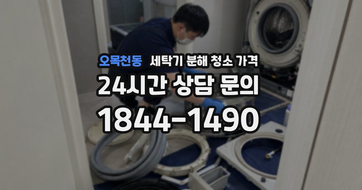 오목천동 세탁기 분해 청소 가격