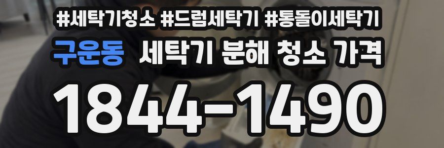 구운동 세탁기 분해 청소 가격