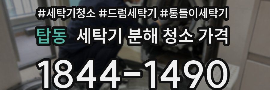 탑동 세탁기 분해 청소 가격