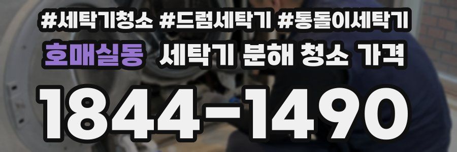 호매실동 세탁기 분해 청소 가격
