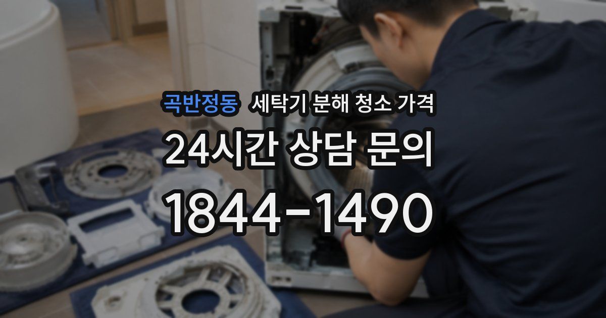 곡반정동 세탁기 분해 청소 가격