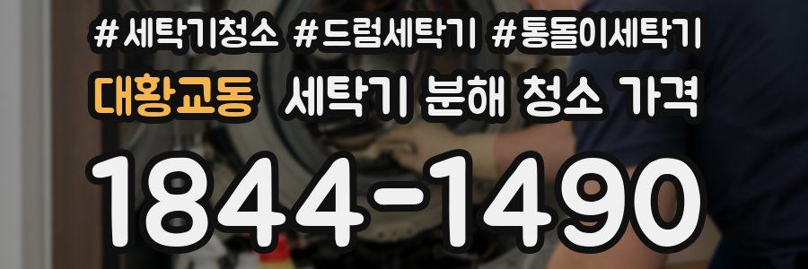 대황교동 세탁기 분해 청소 가격
