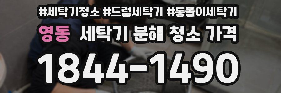 영동 세탁기 분해 청소 가격