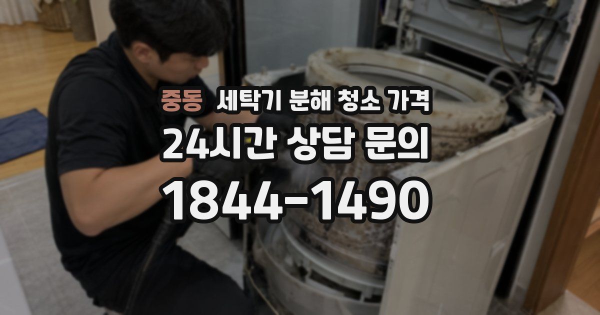 중동 세탁기 분해 청소 가격