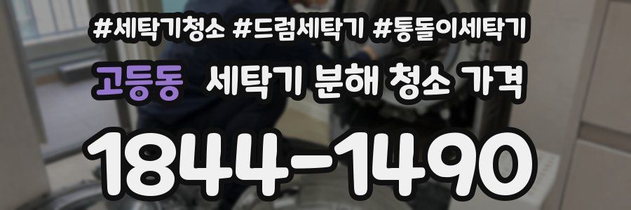 고등동 세탁기 분해 청소 가격