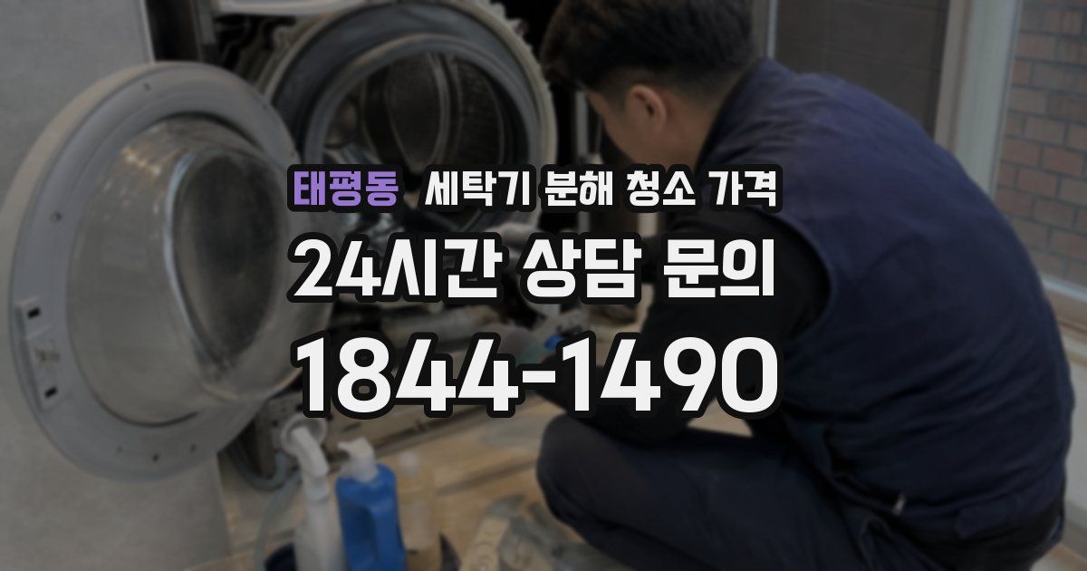 태평동 세탁기 분해 청소 가격