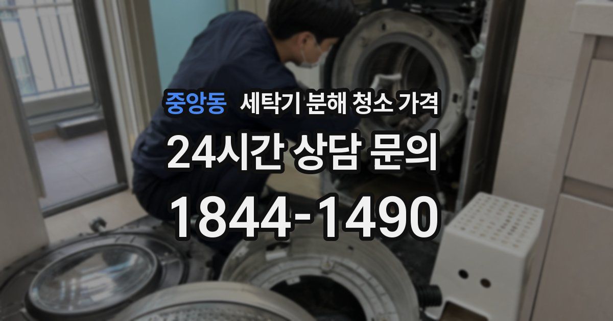 중앙동 세탁기 분해 청소 가격