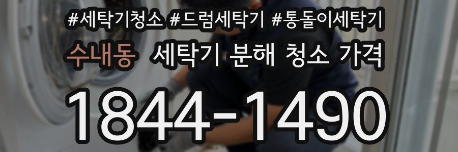 수내동 세탁기 분해 청소 가격