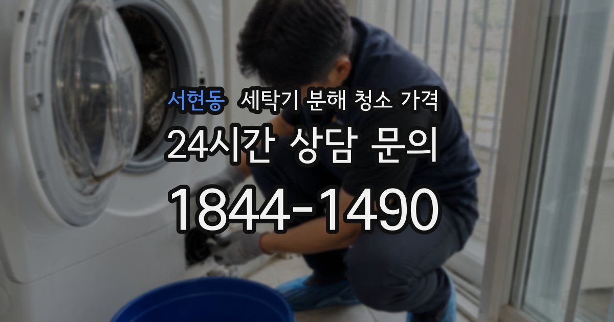 서현동 세탁기 분해 청소 가격