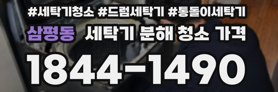 삼평동 세탁기 분해 청소 가격