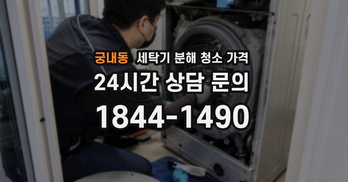 궁내동 세탁기 분해 청소 가격