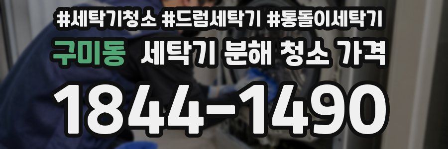 구미동 세탁기 분해 청소 가격