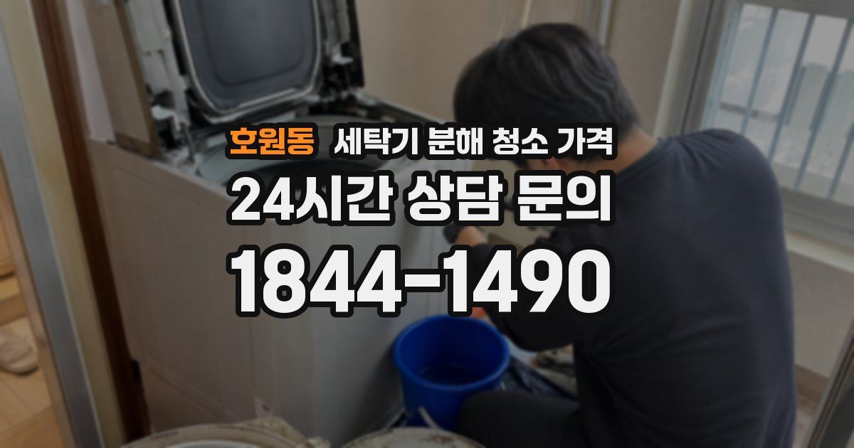 호원동 세탁기 분해 청소 가격