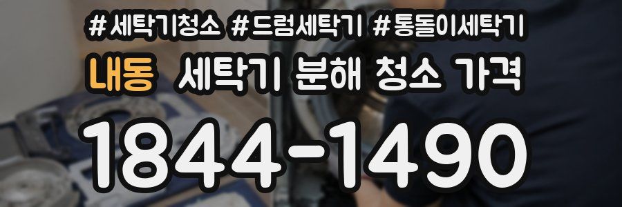 내동 세탁기 분해 청소 가격