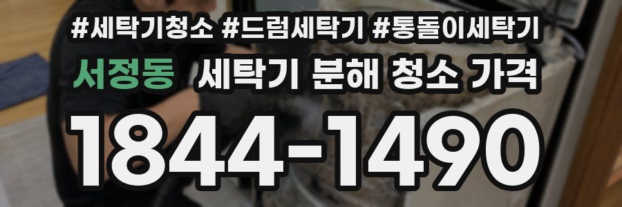 서정동 세탁기 분해 청소 가격