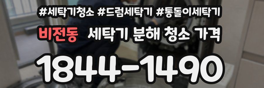 비전동 세탁기 분해 청소 가격