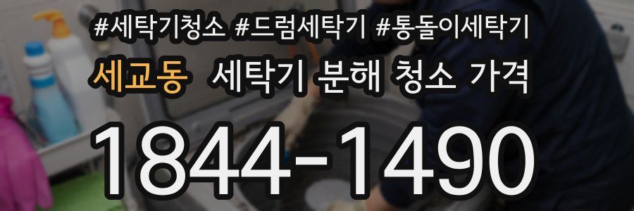 세교동 세탁기 분해 청소 가격