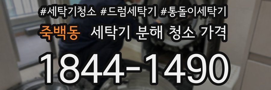 죽백동 세탁기 분해 청소 가격