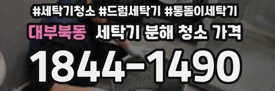 대부북동 세탁기 분해 청소 가격