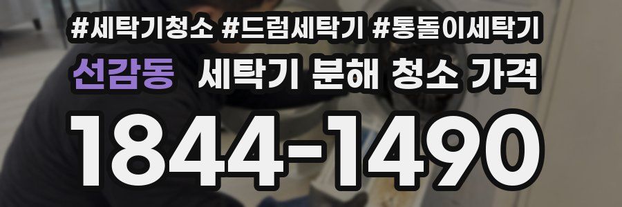 선감동 세탁기 분해 청소 가격