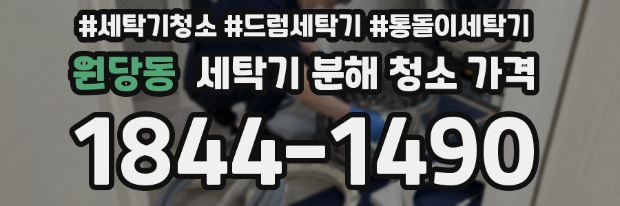 원당동 세탁기 분해 청소 가격