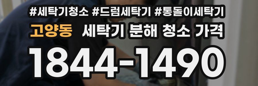 고양동 세탁기 분해 청소 가격