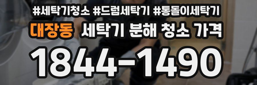 대장동 세탁기 분해 청소 가격