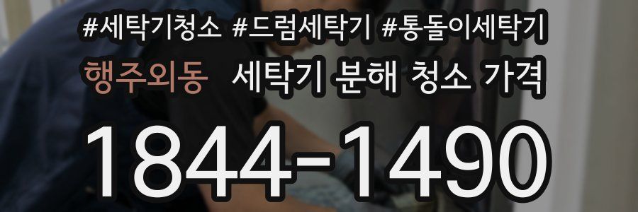 행주외동 세탁기 분해 청소 가격
