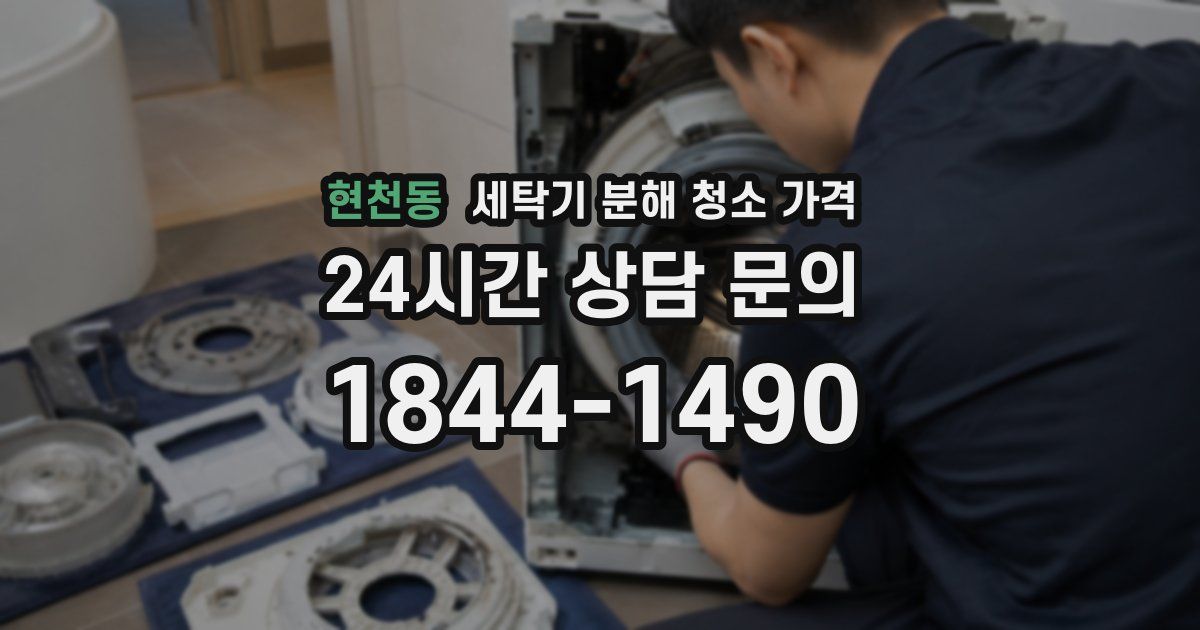현천동 세탁기 분해 청소 가격