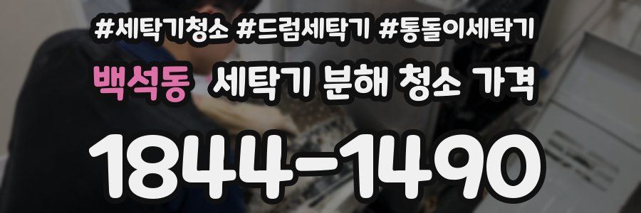 백석동 세탁기 분해 청소 가격