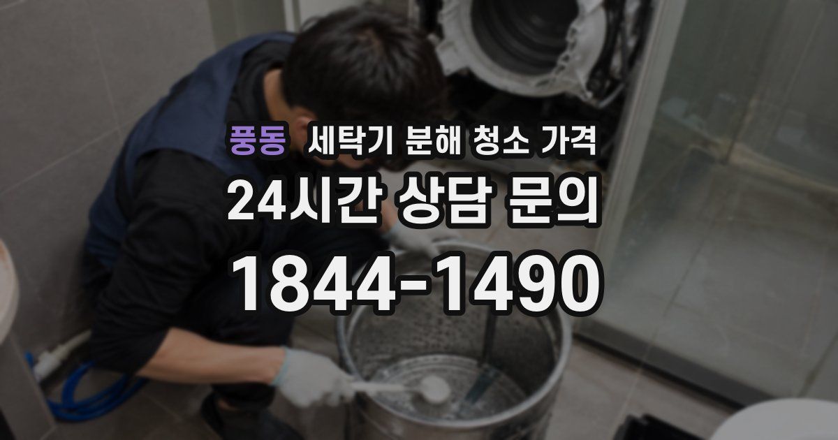 풍동 세탁기 분해 청소 가격