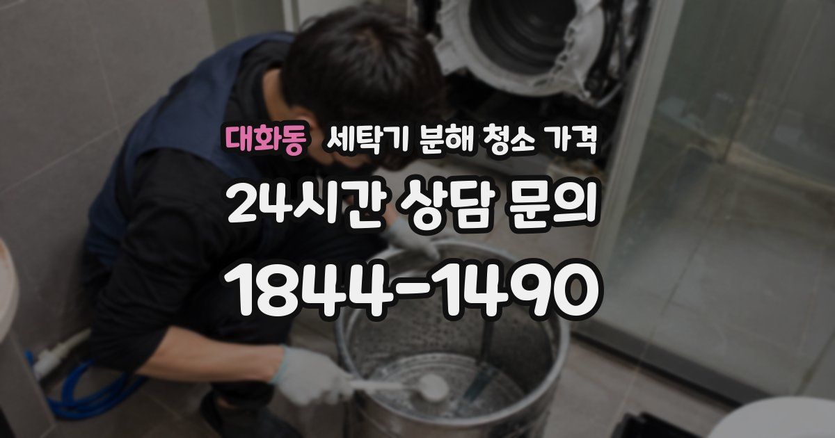 대화동 세탁기 분해 청소 가격