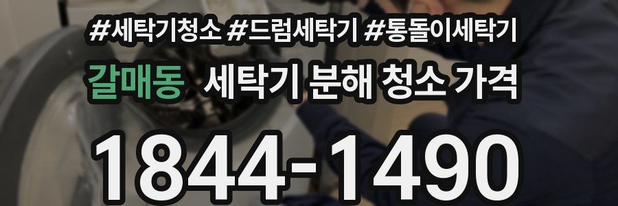 갈매동 세탁기 분해 청소 가격