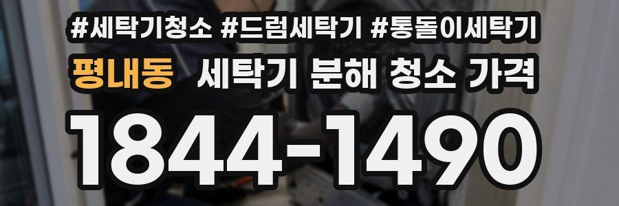 평내동 세탁기 분해 청소 가격
