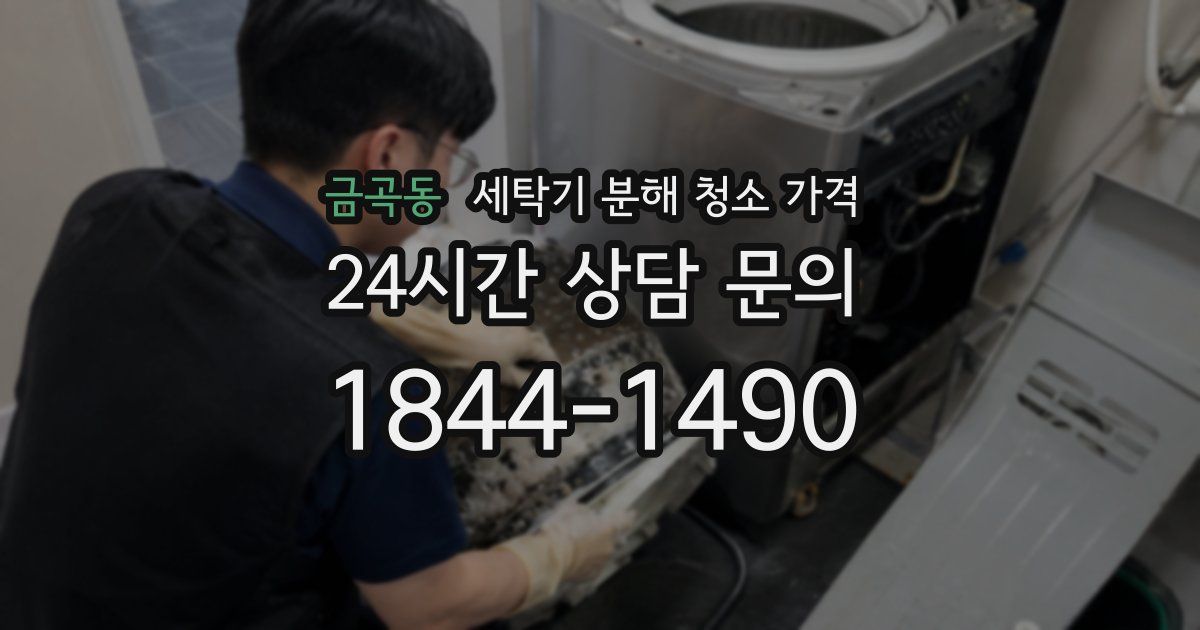 금곡동 세탁기 분해 청소 가격
