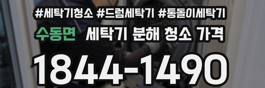 수동면 세탁기 분해 청소 가격