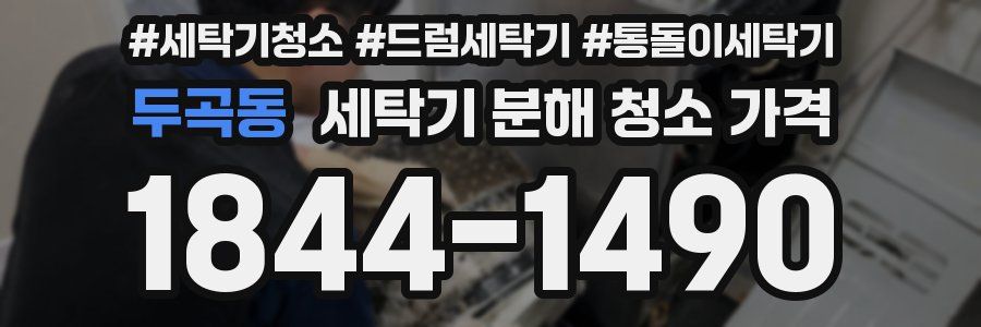 두곡동 세탁기 분해 청소 가격