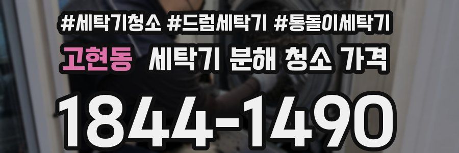 고현동 세탁기 분해 청소 가격