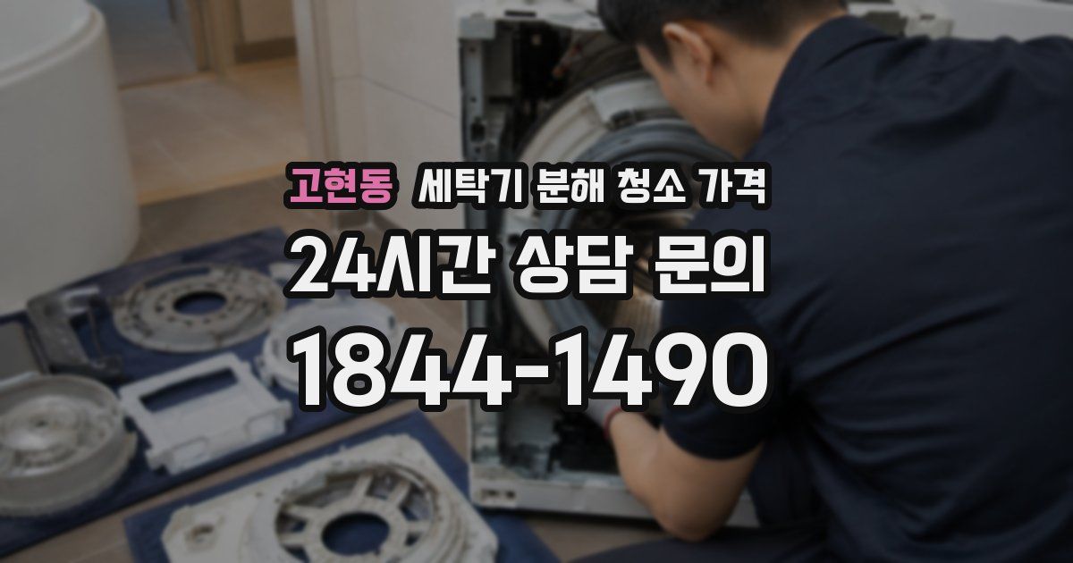 고현동 세탁기 분해 청소 가격