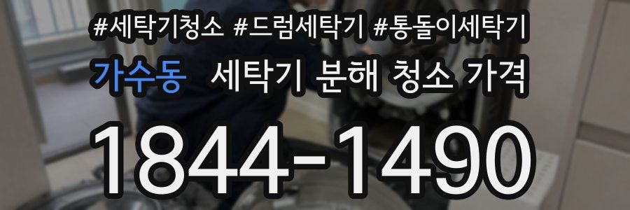 가수동 세탁기 분해 청소 가격