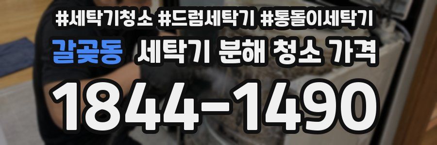 갈곶동 세탁기 분해 청소 가격