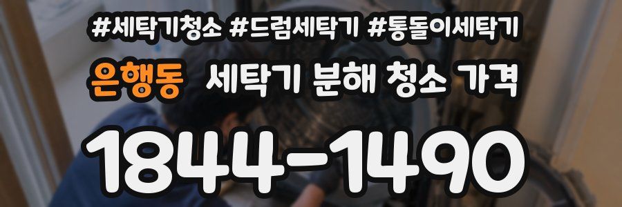 은행동 세탁기 분해 청소 가격