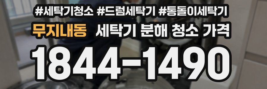 무지내동 세탁기 분해 청소 가격