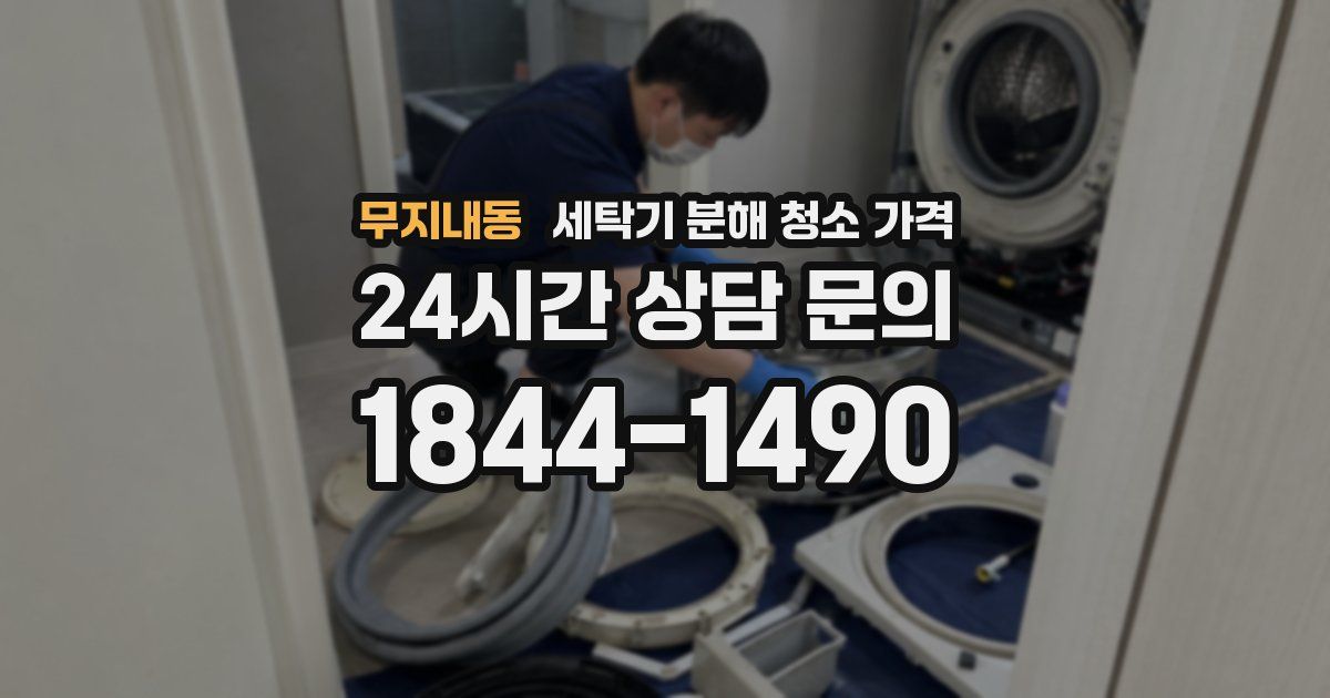 무지내동 세탁기 분해 청소 가격