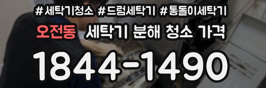 오전동 세탁기 분해 청소 가격
