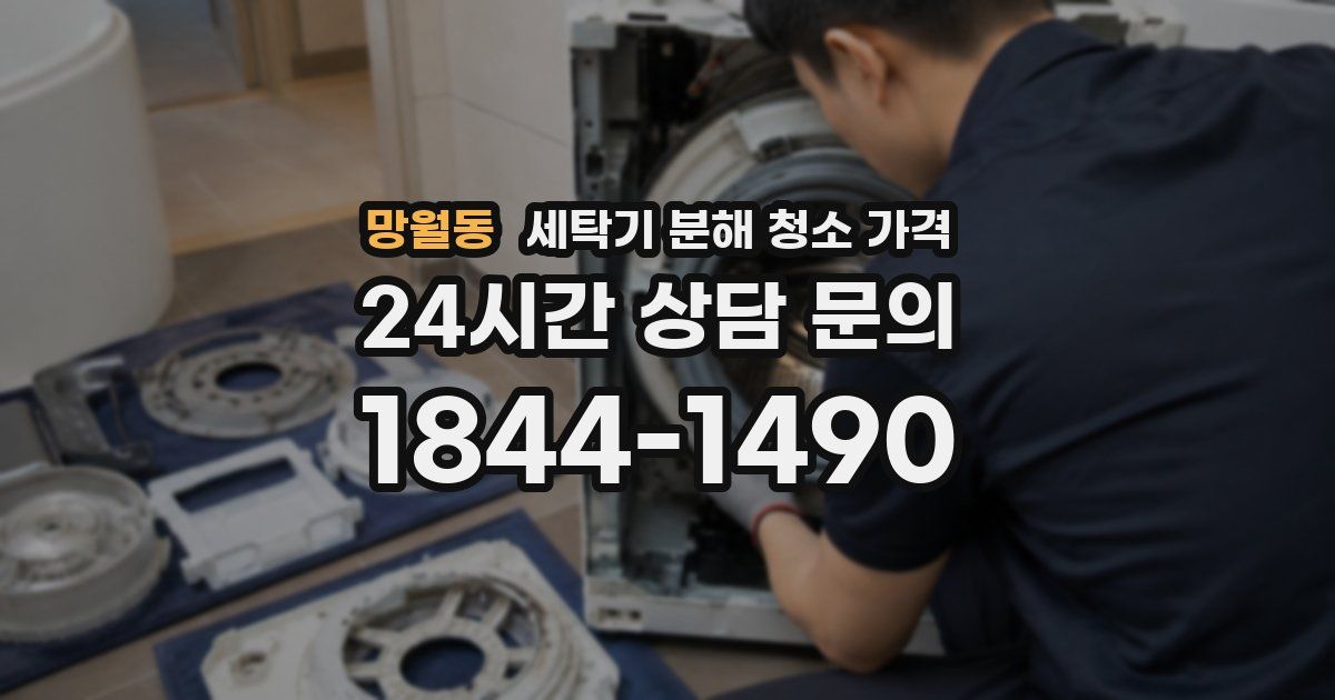 망월동 세탁기 분해 청소 가격