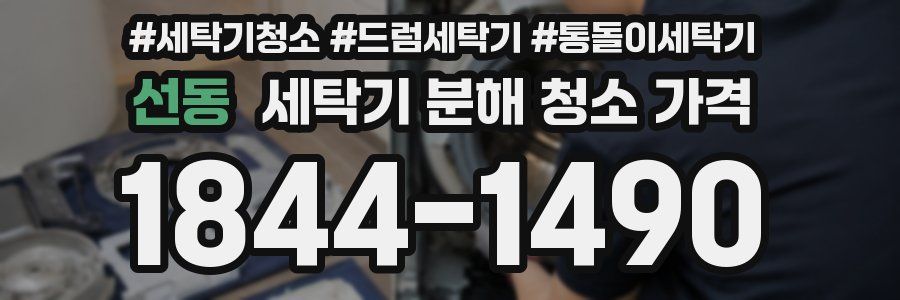 선동 세탁기 분해 청소 가격